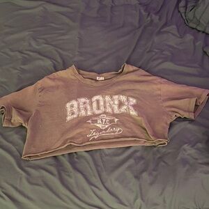 Garage brown "Bronx" Cropped Tee